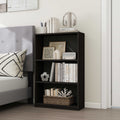 JAYA Simple Home 3-Tier Adjustable Shelf Bookcase, Espresso