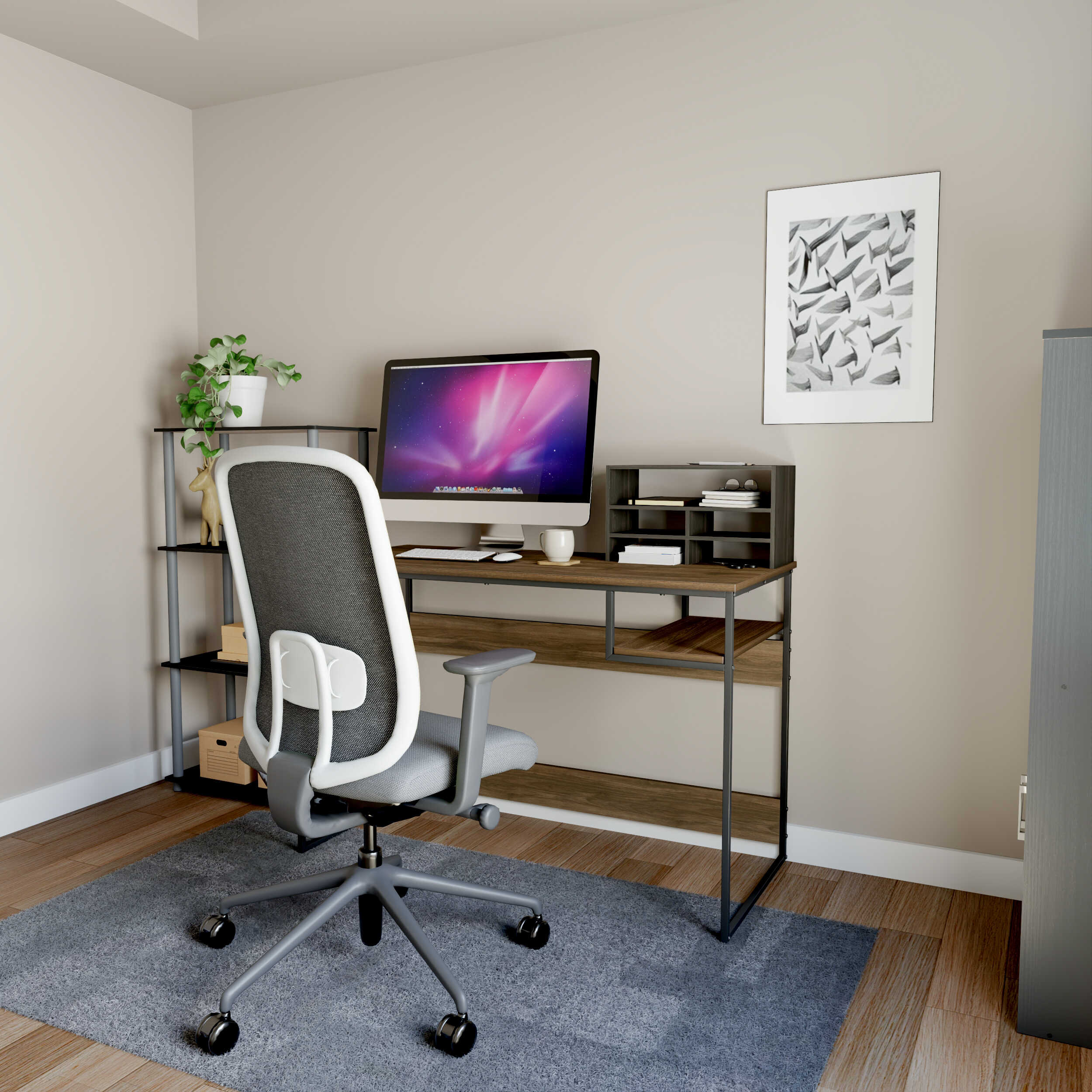 MetroWood 4-Piece Office Furniture Set