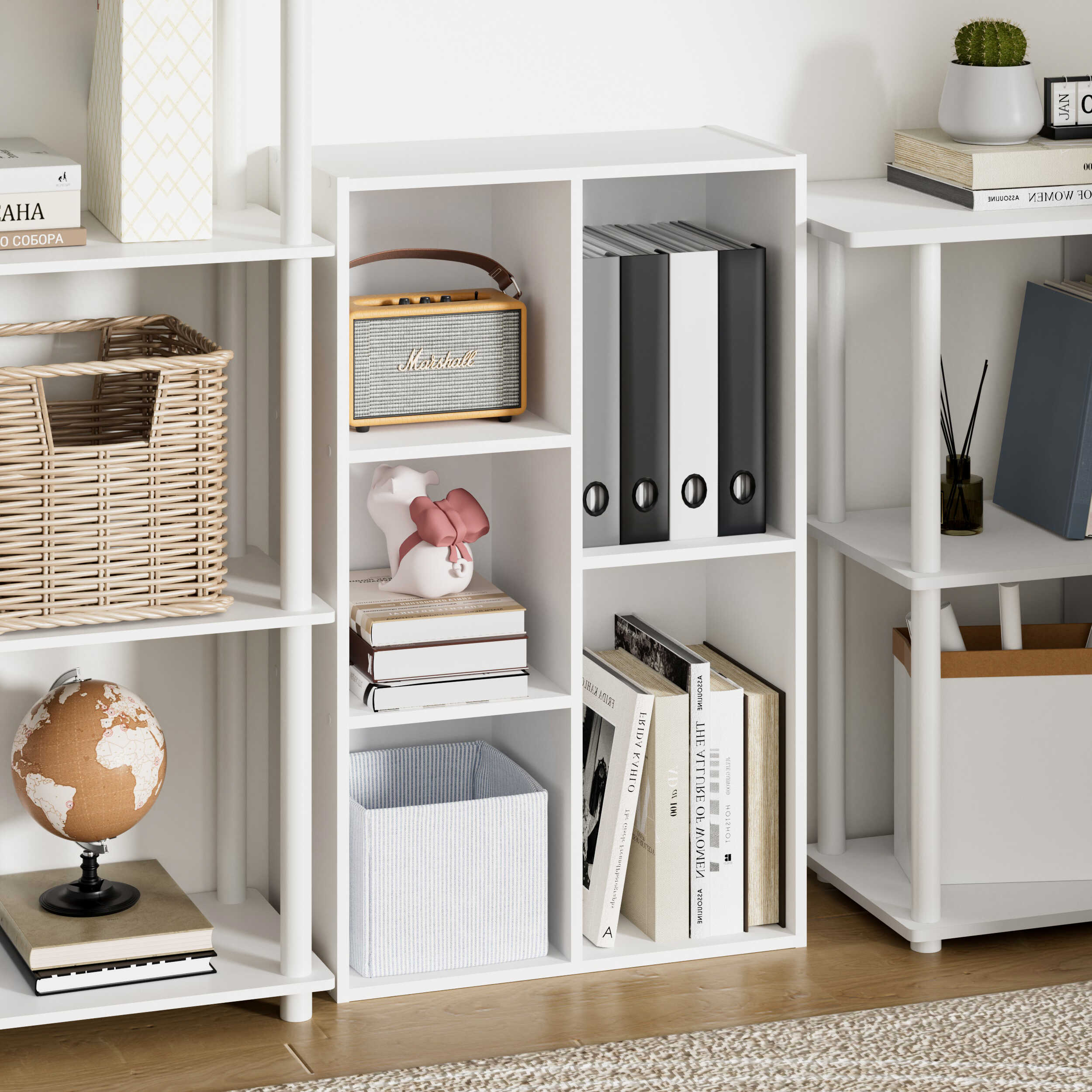 Scandi White 4-Piece Office Set
