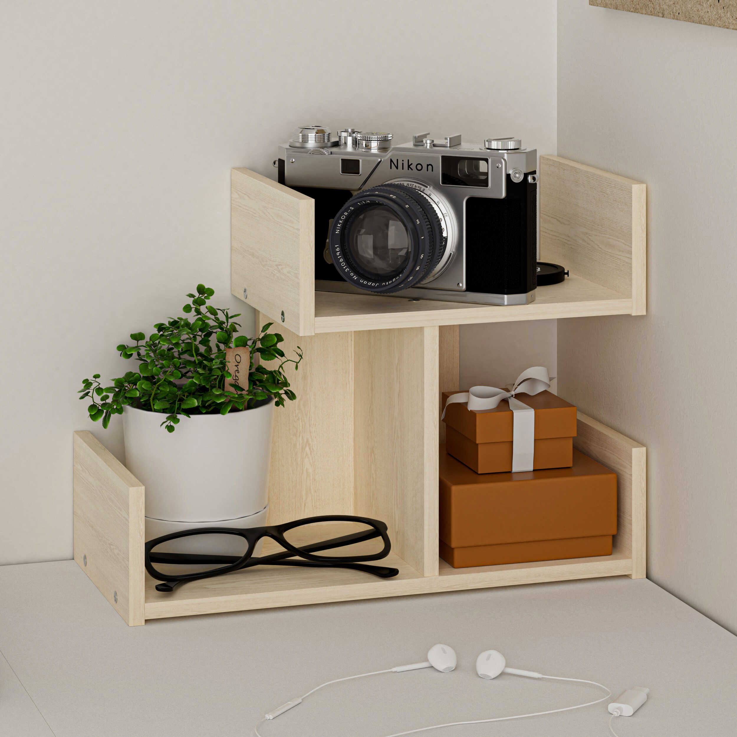 Scandi White 4-Piece Office Set