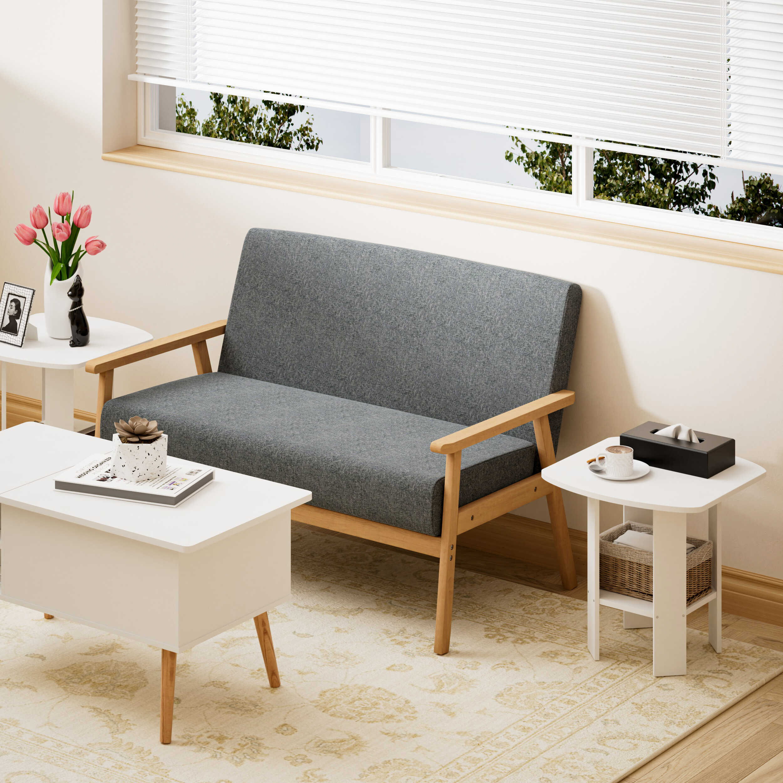 Nordic Contrast 5-Piece Living Room Set