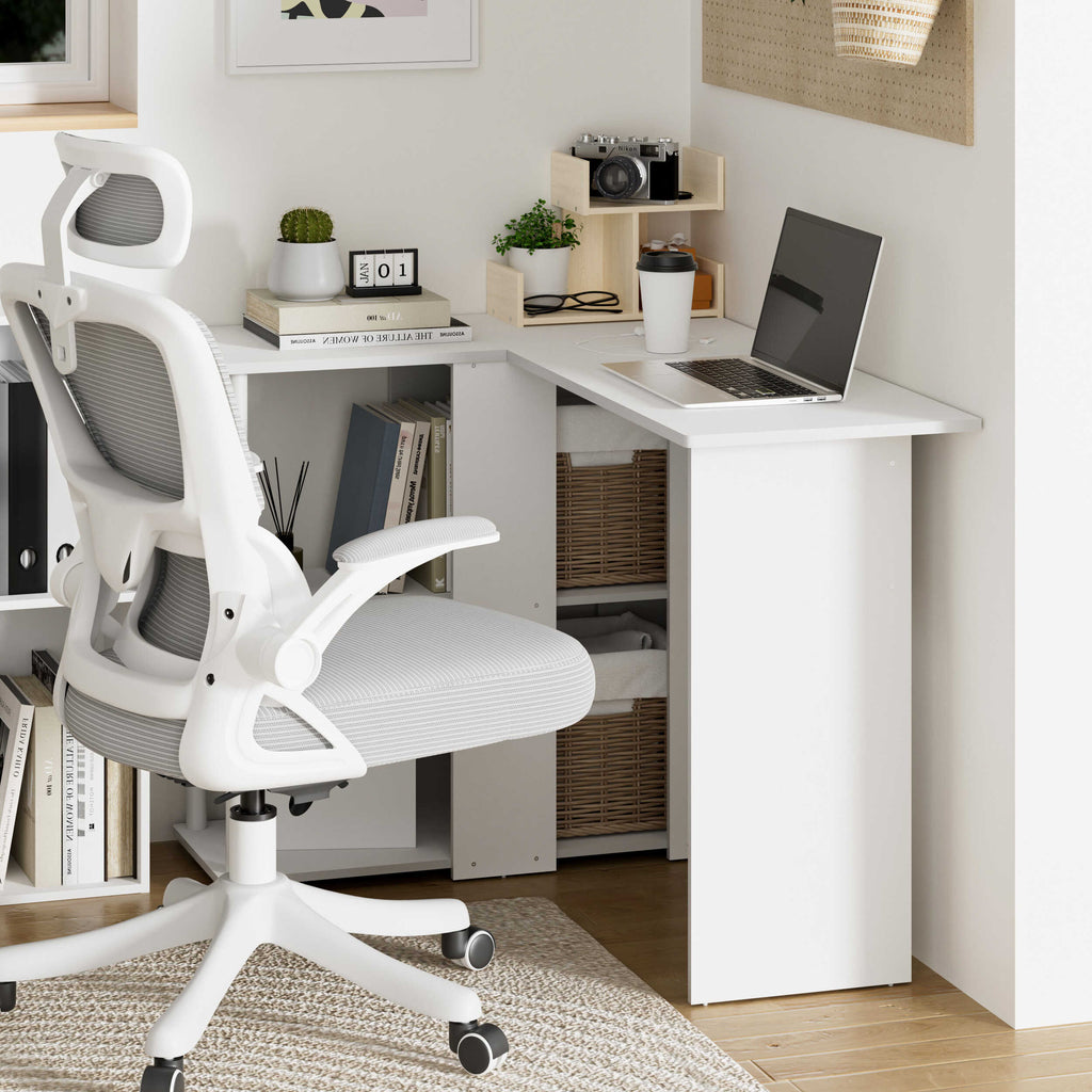 Scandi White 4-Piece Office Set